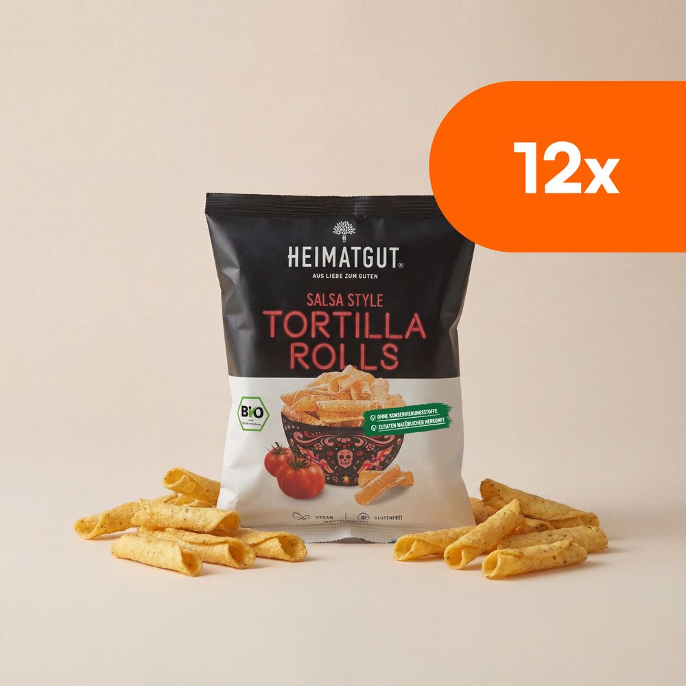 Bio Tortilla Rolls Salsa Style 125g von Heimatgut, glutenfrei