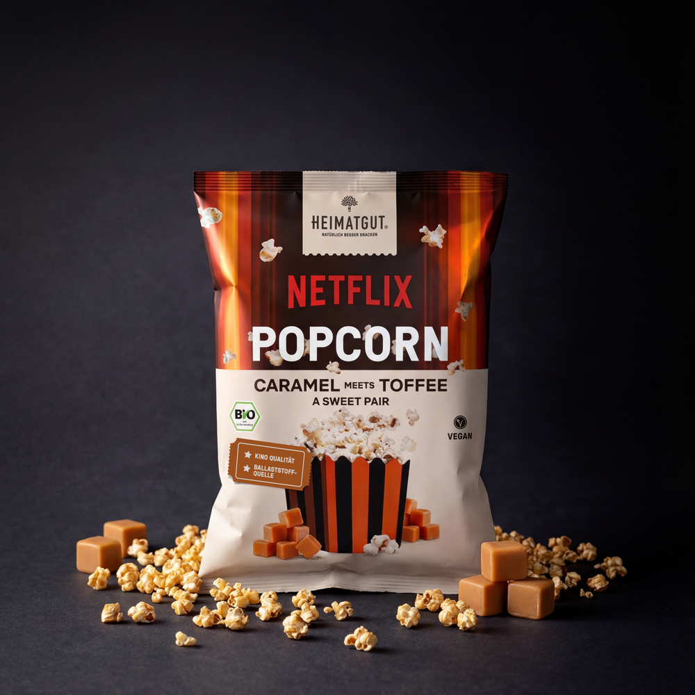 ORGANIC Netflix Popcorn Caramel meets Toffee