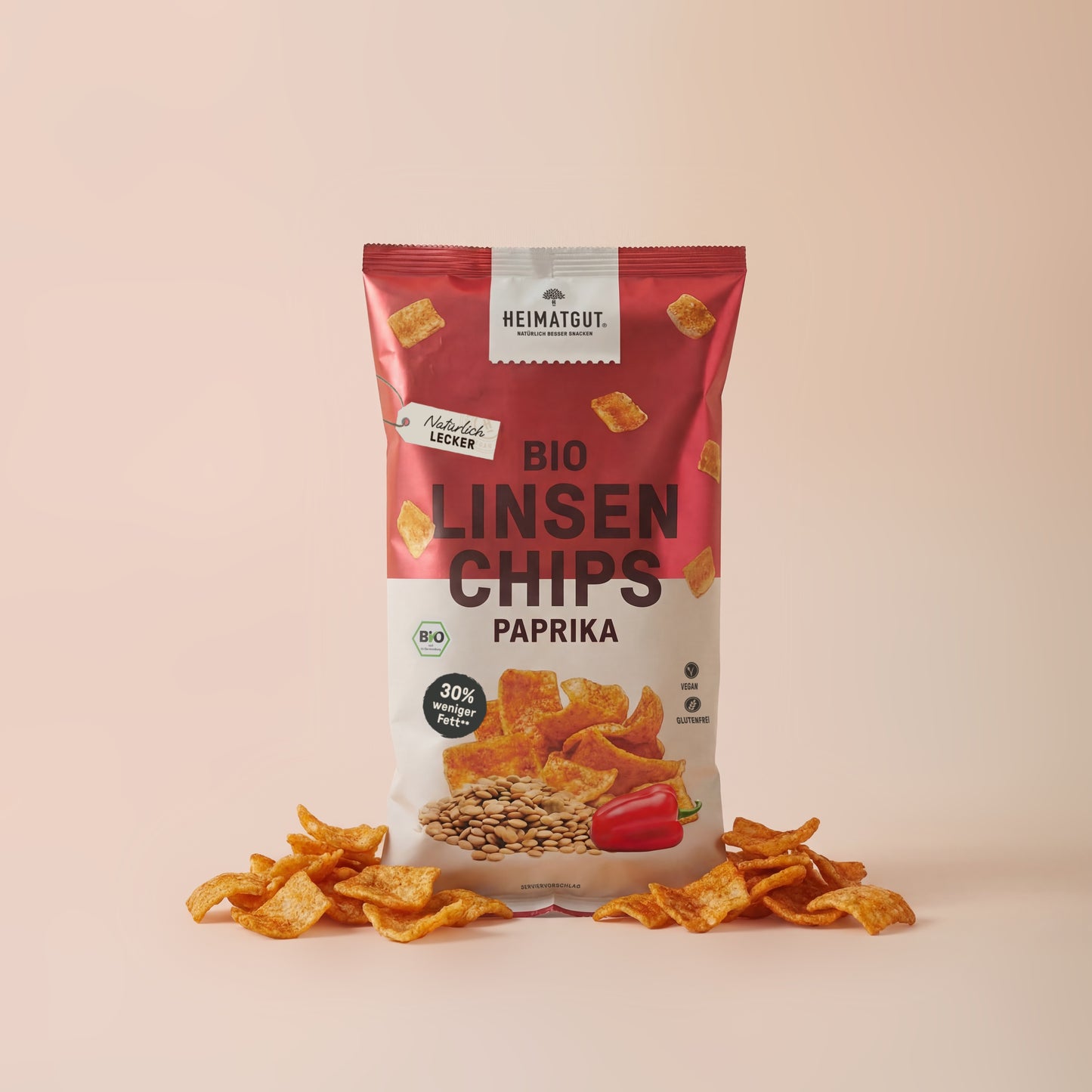 Organic Lentil Chips Paprika