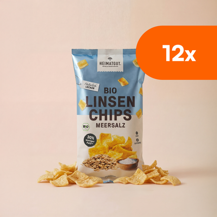 Organic Lentil Chips Sea Salt