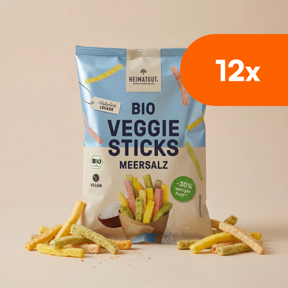Bâtonnets de légumes bio au sel marin