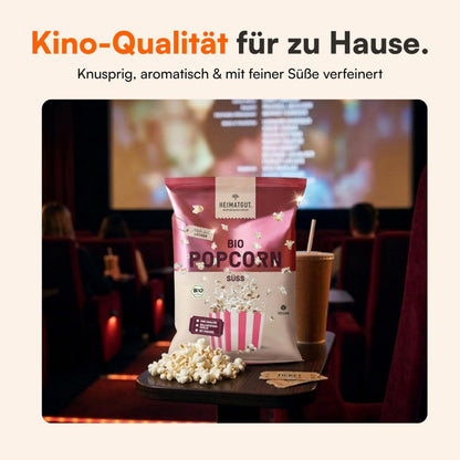 Bio Popcorn Süß von Heimatgut, glutenfrei und vegan