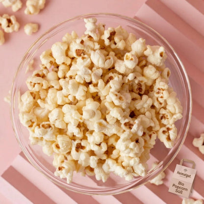 Bio Popcorn Süß 90g von Heimatgut, drei Zutaten