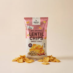 Chips de lentilles bio Heartful au piment doux