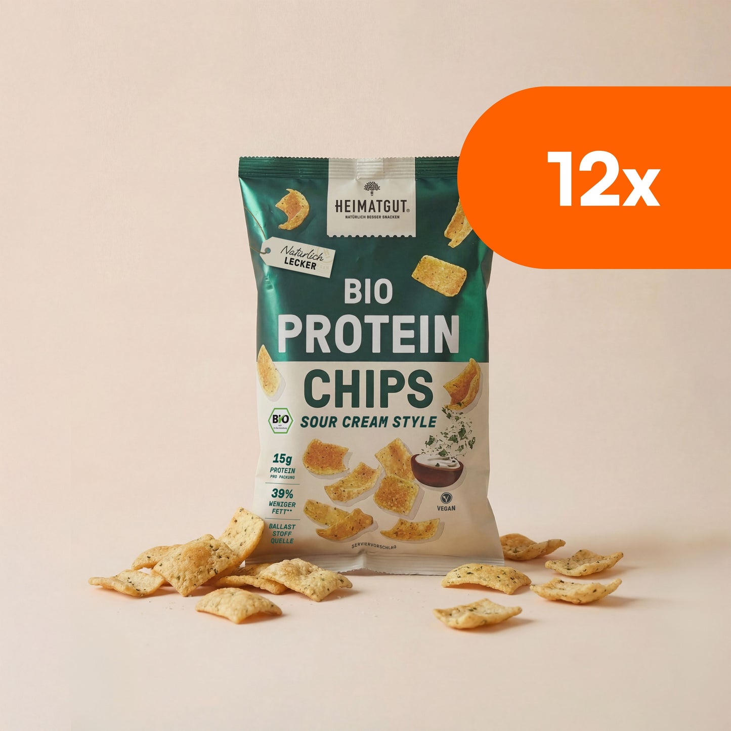 Organic Protein Chips Sour Cream Style