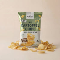 Chips de pommes de terre bio saveur crème aigre