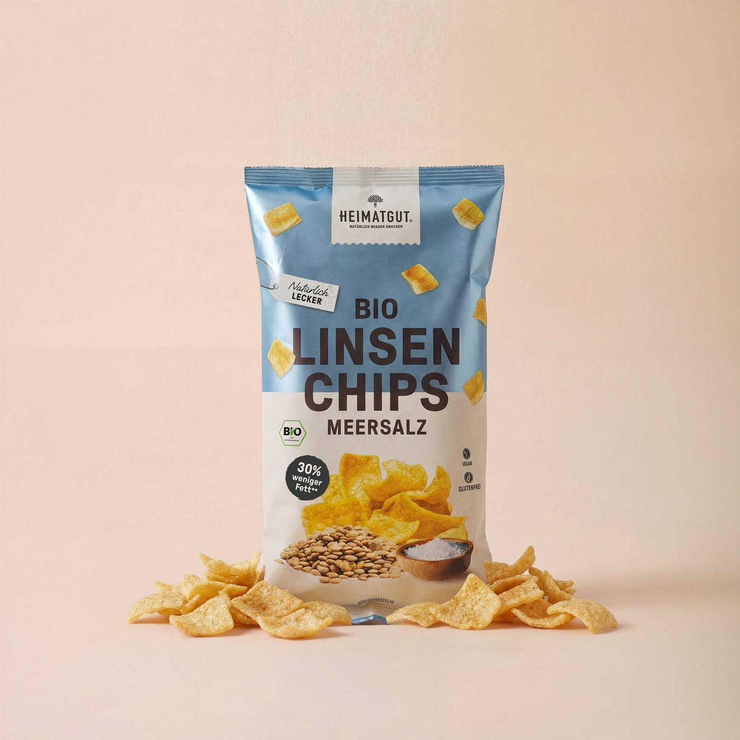 Organic Lentil Chips Sea Salt