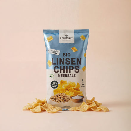 Chips de lentilles bio au sel marin
