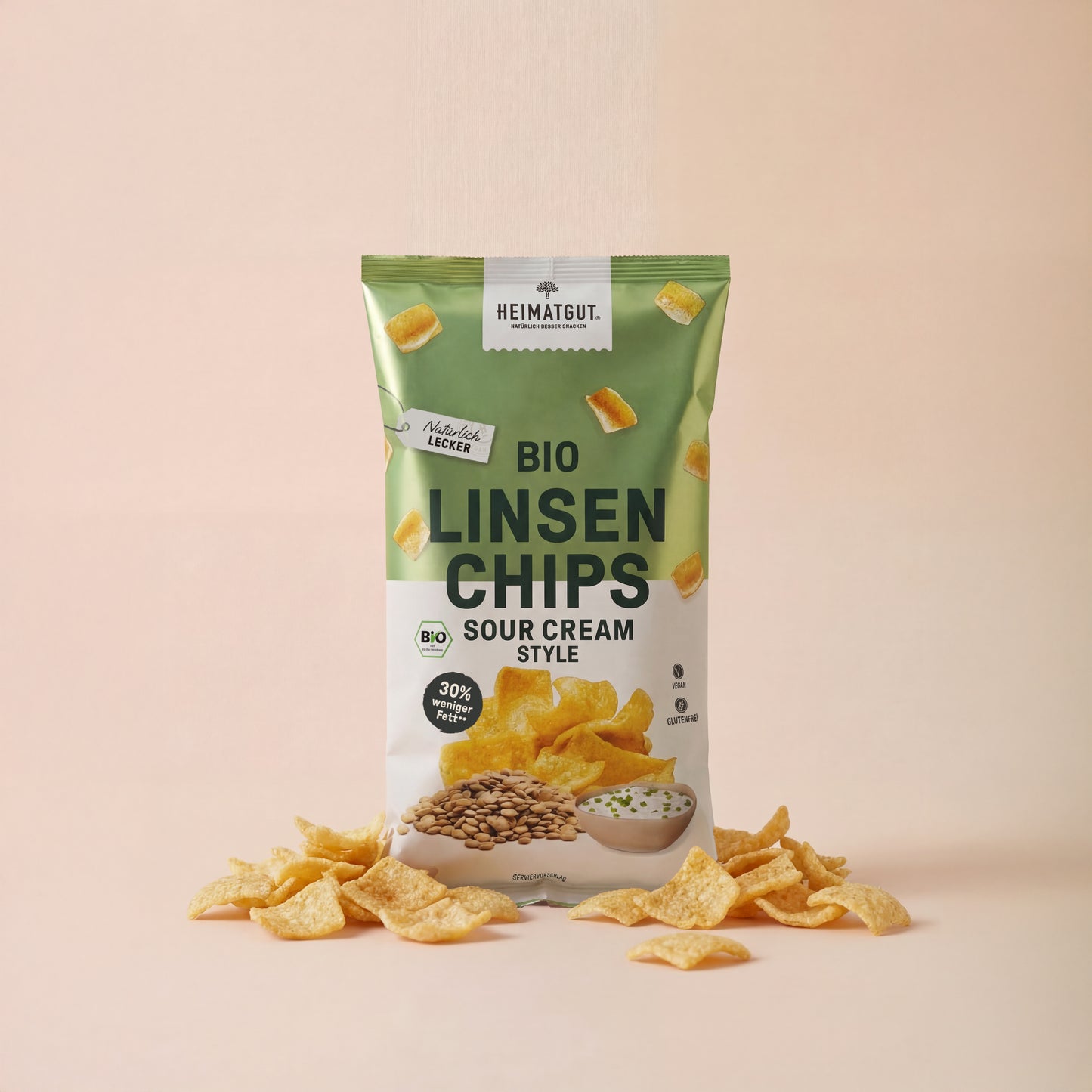Organic Lentil Chips Sour Cream Style