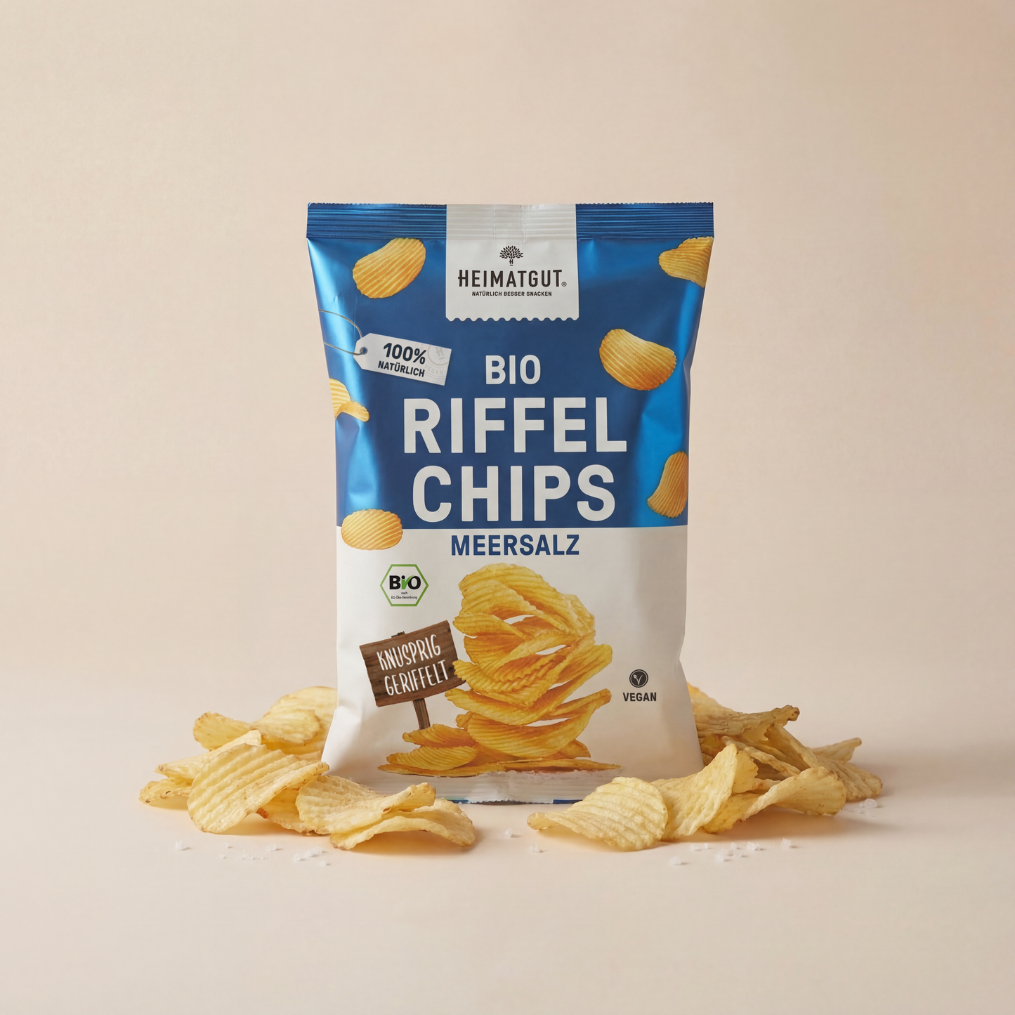 Heimatgut BIO Chips Ondulées Sel Marin 125g