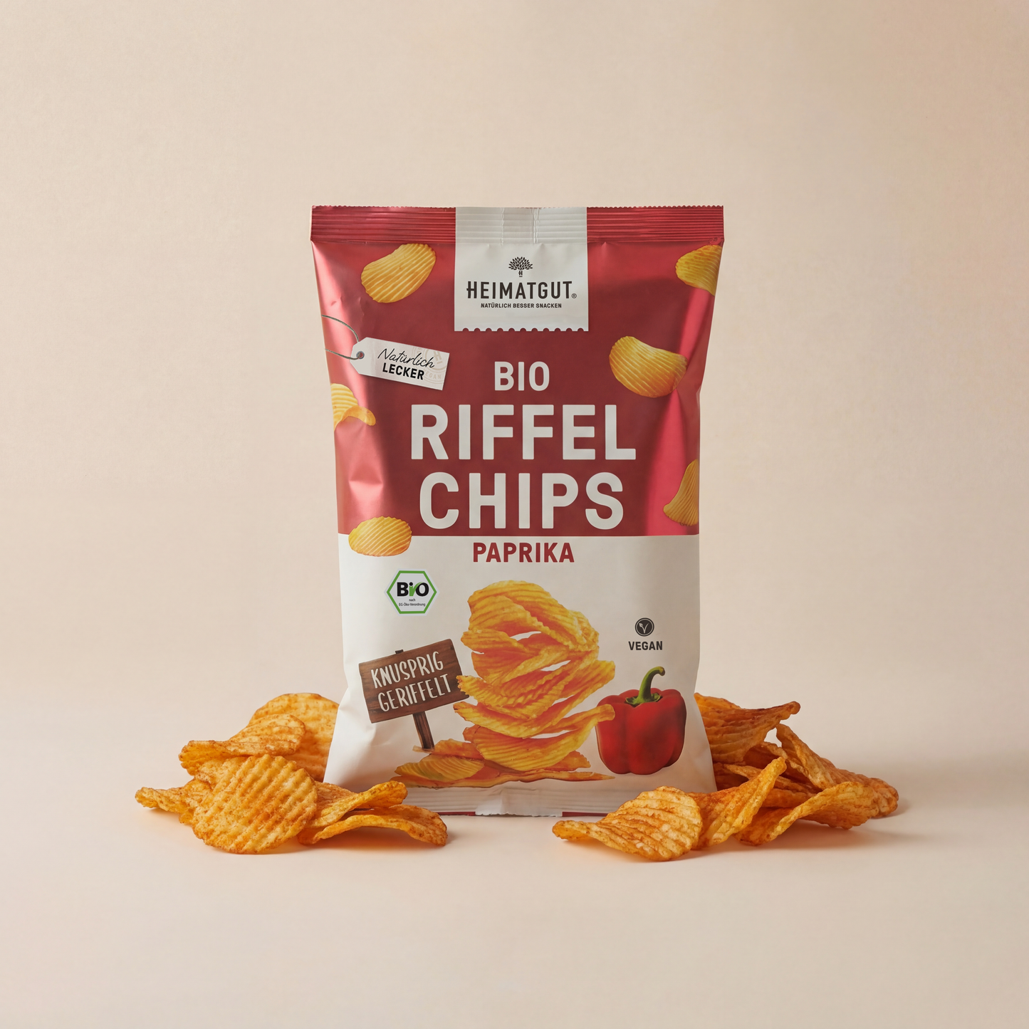 Organic Rippled Crisps Paprika