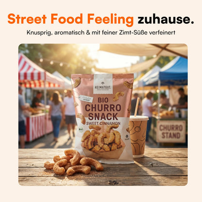 Bio Churro Snack von Heimatgut, 100 % bio und vegan