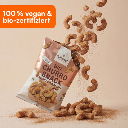 Bio Churro Snack mit echtem Bio-Zimt