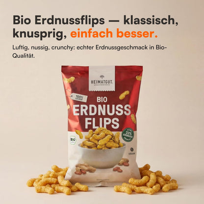 Tüte Bio Erdnussflips 125g von Heimatgut