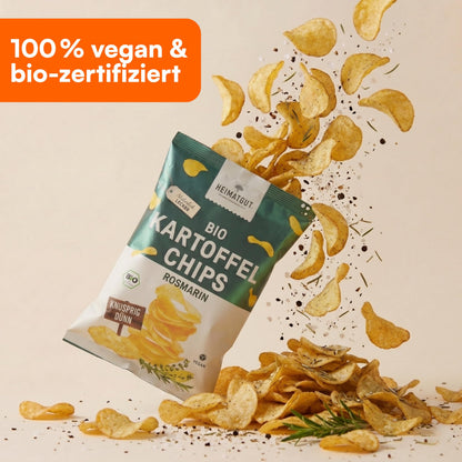 Bio Kartoffelchips Rosmarin mit mediterranen Kräutern