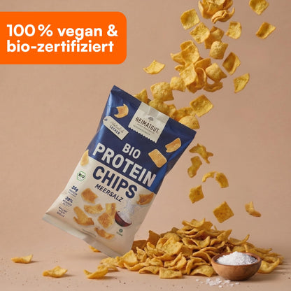 Bio Protein Chips Meersalz mit 26 g Eiweiß pro 100 g