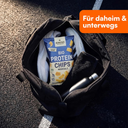 Bio Protein Chips Meersalz von Heimatgut, sechs Zutaten
