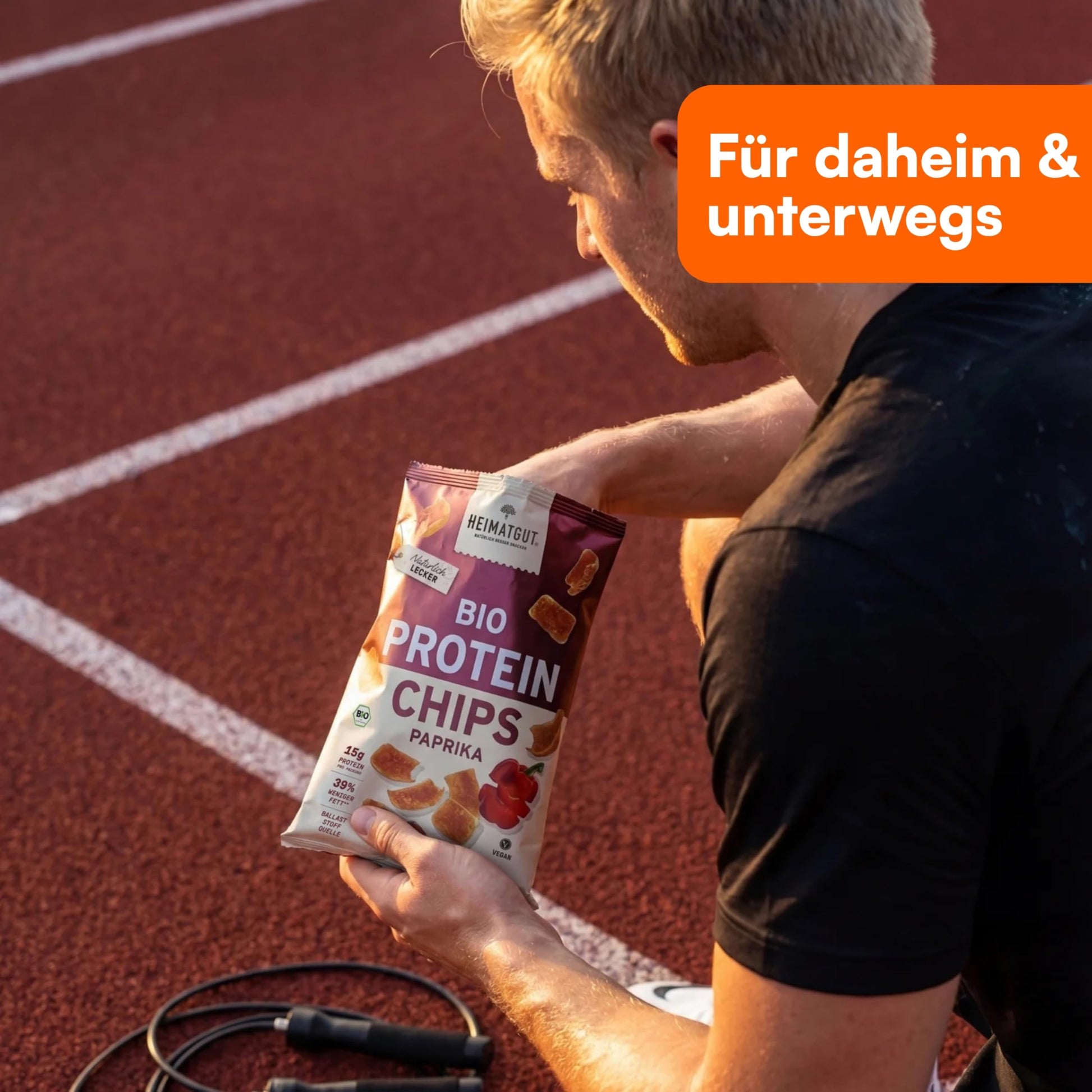 Bio Protein Chips Paprika mit geräuchertem Paprikapulver