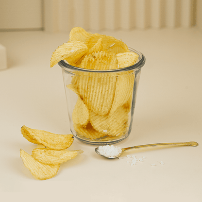 BIO Riffel Chips Meersalz - Heimatgut® 100% Natürliche Snacks – Bio, Vegan, Frei von Zusatzstoffen